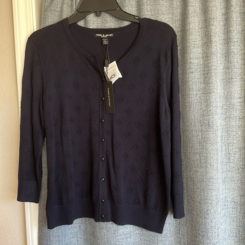 Navy blue cardigan